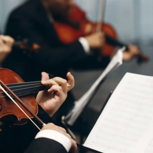 Elegant string quartet performing wedding recep